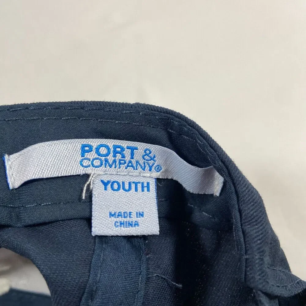 Port & Company Youth Navy Blue W Logo Adjustable Baseball Hat Cap